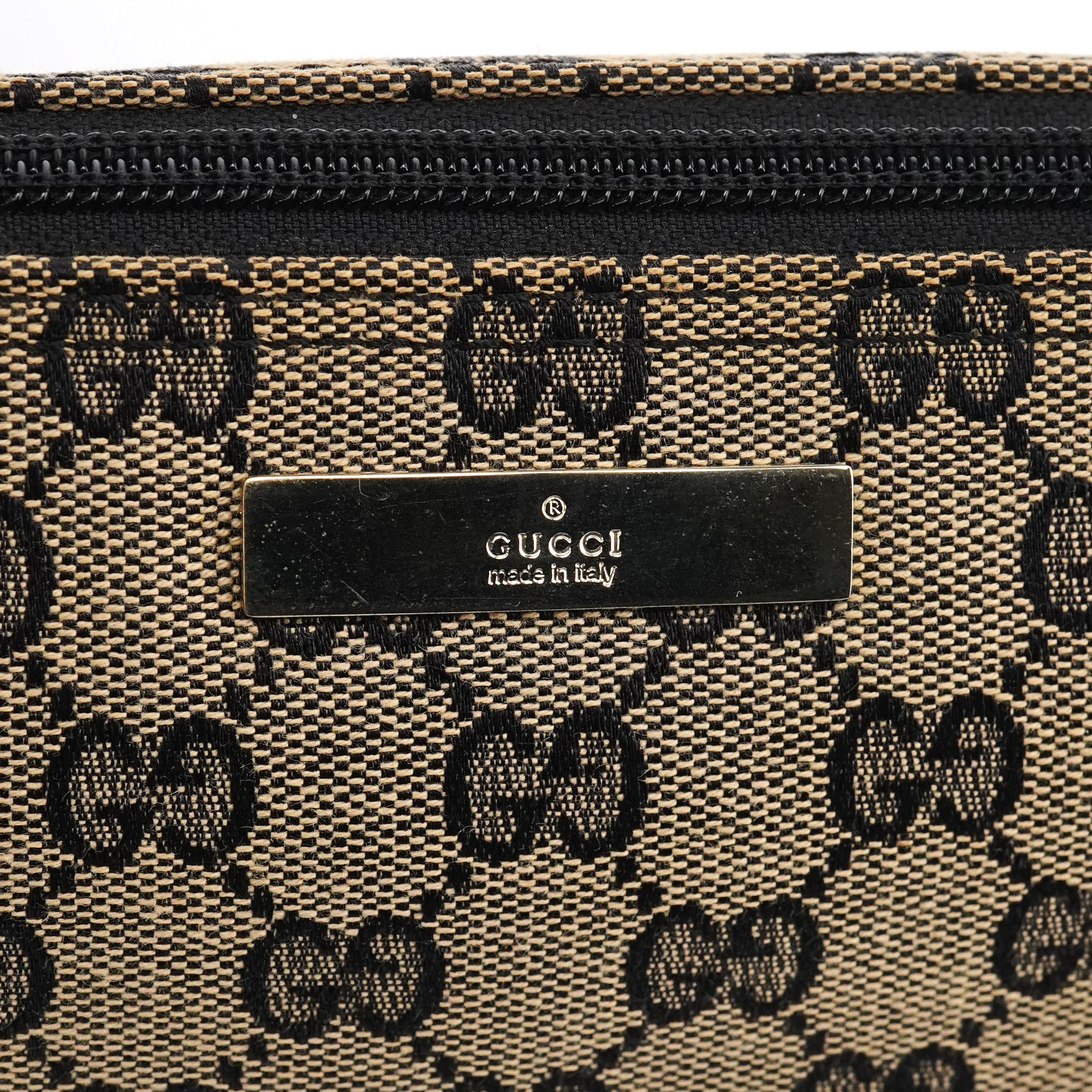 039 1103 Beige Red GG Boat Pochette