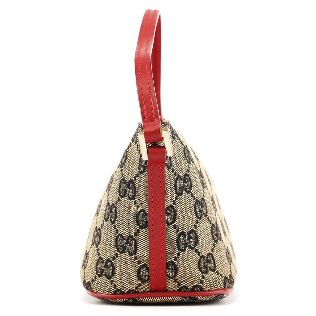 039 1103 Beige Red GG Boat Pochette