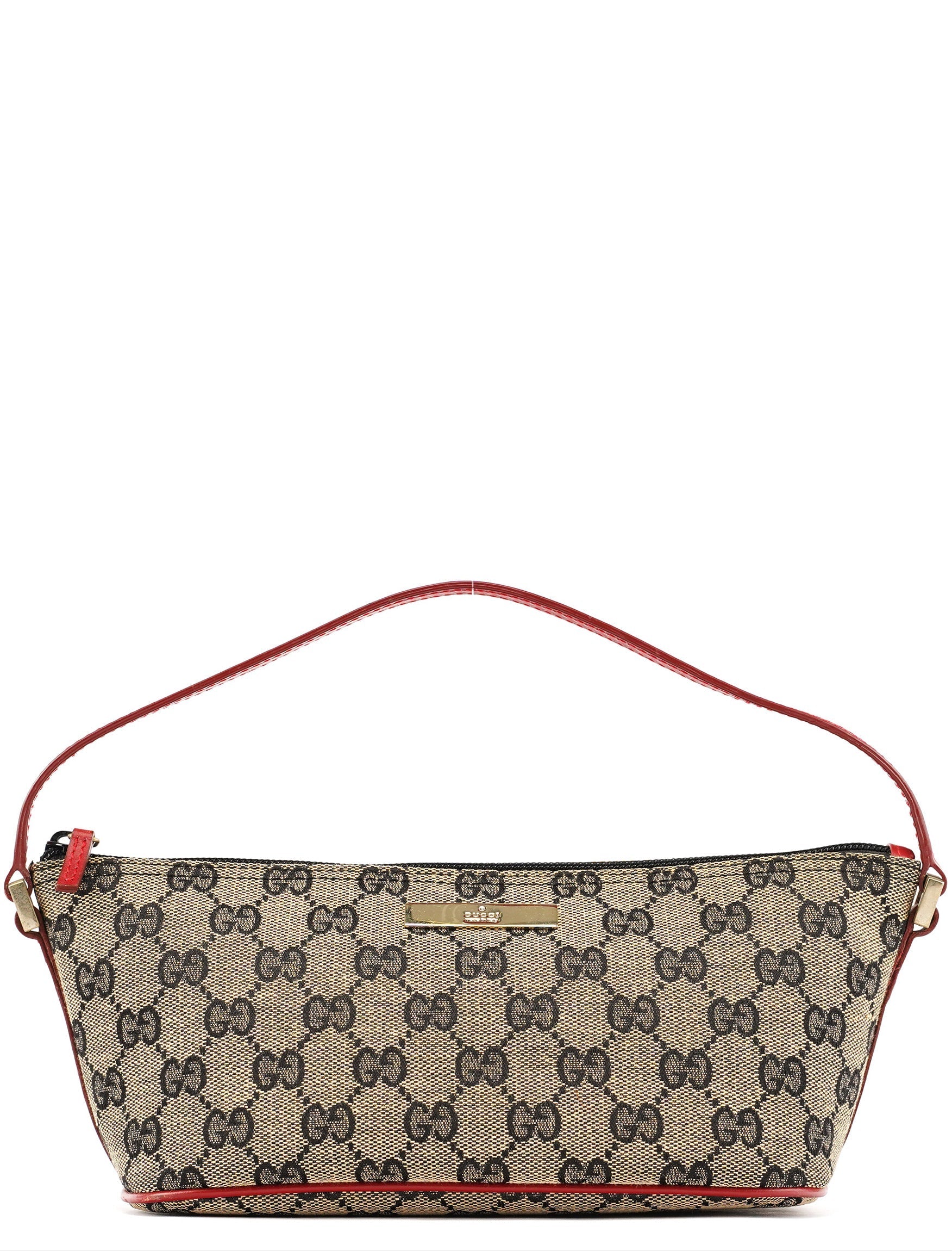 039 1103 Beige Red GG Boat Pochette