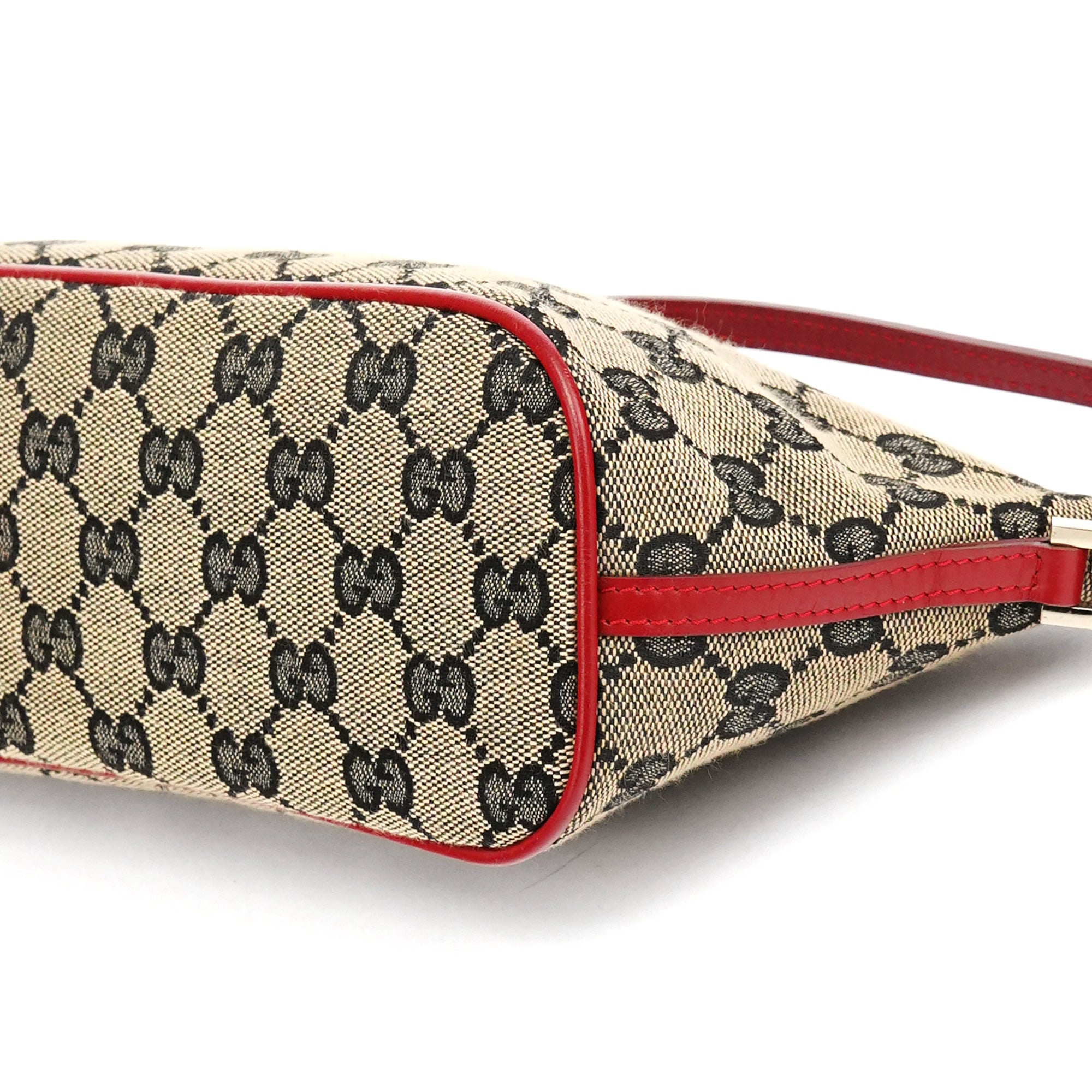 039 1103 Beige Red GG Boat Pochette