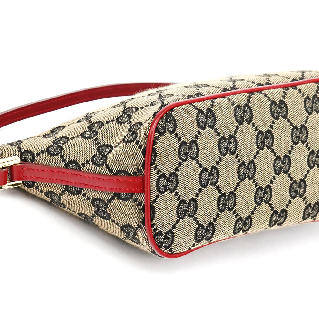 039 1103 Beige Red GG Boat Pochette