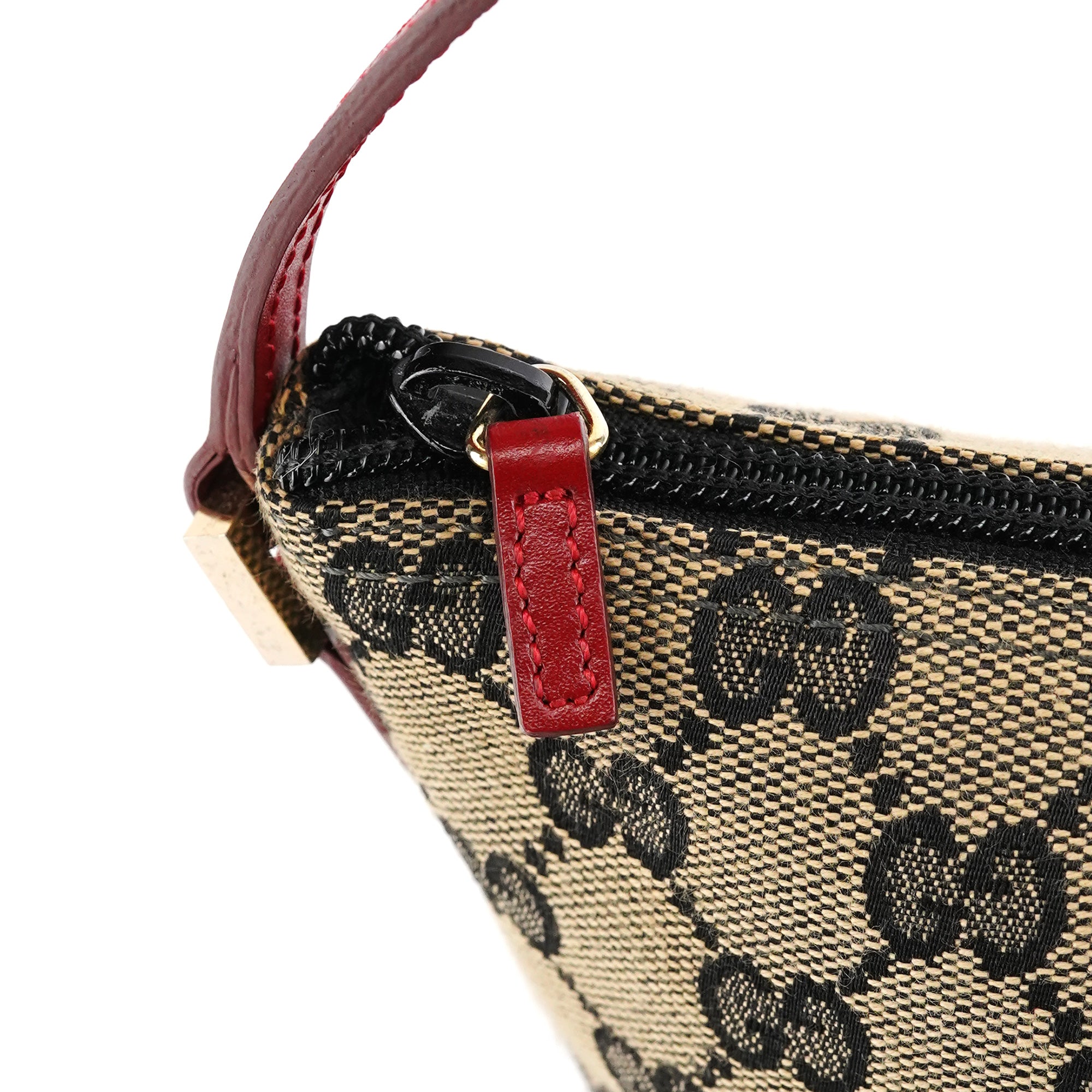 039 1103 Beige Red GG Boat Pochette