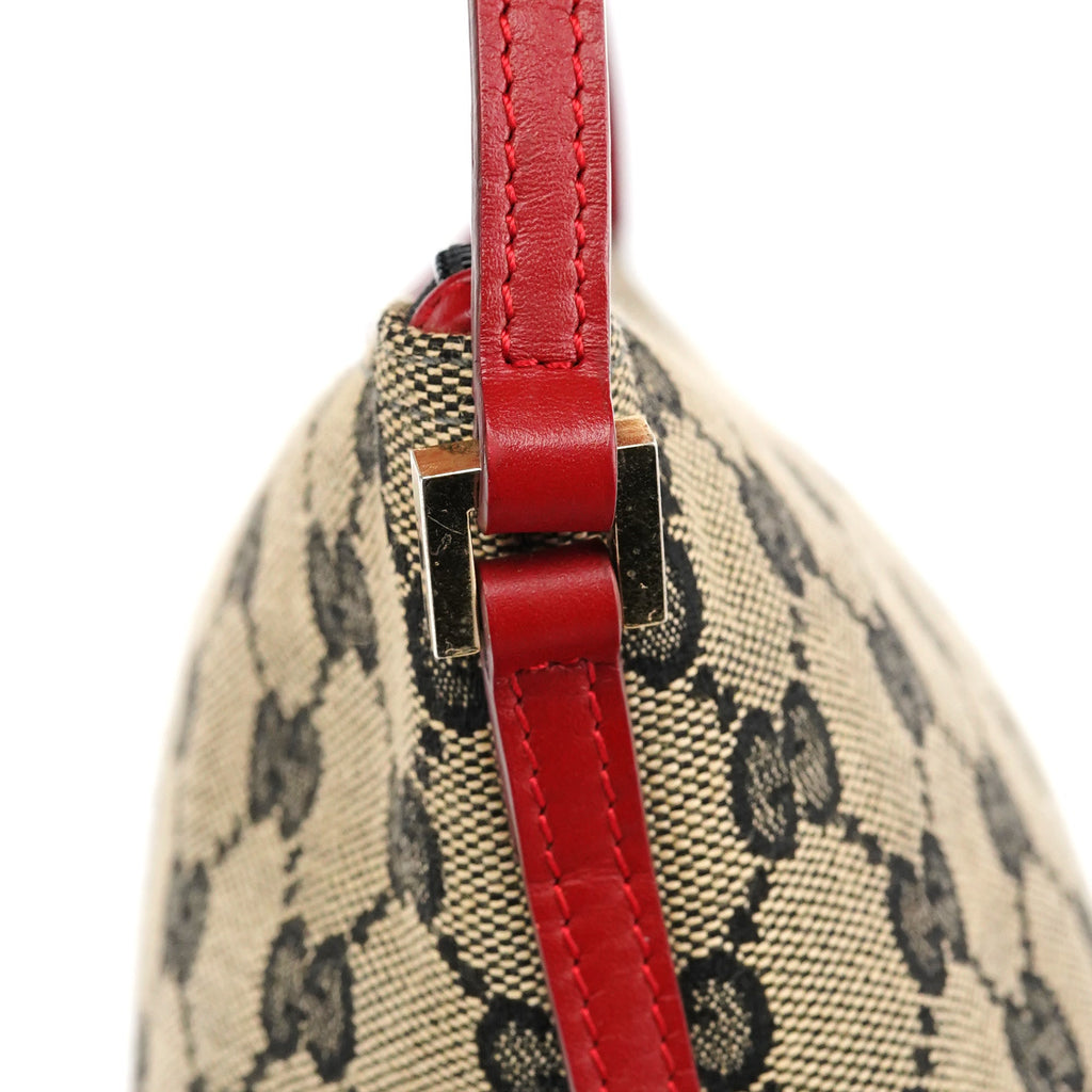 039 1103 Beige Red GG Boat Pochette