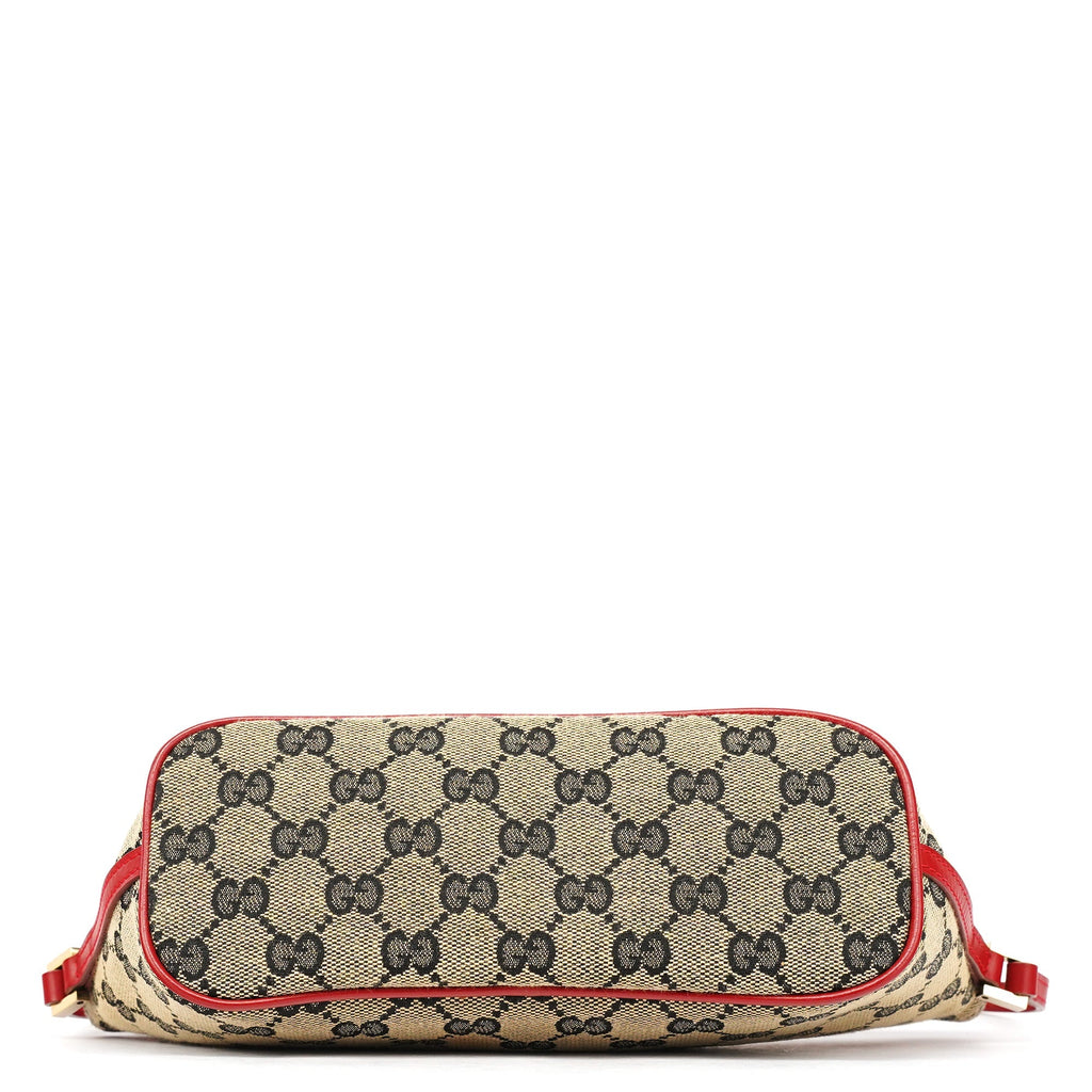 039 1103 Beige Red GG Boat Pochette