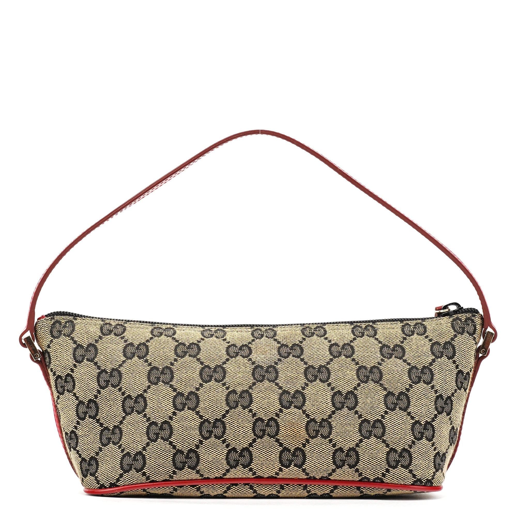 039 1103 Beige Red GG Boat Pochette