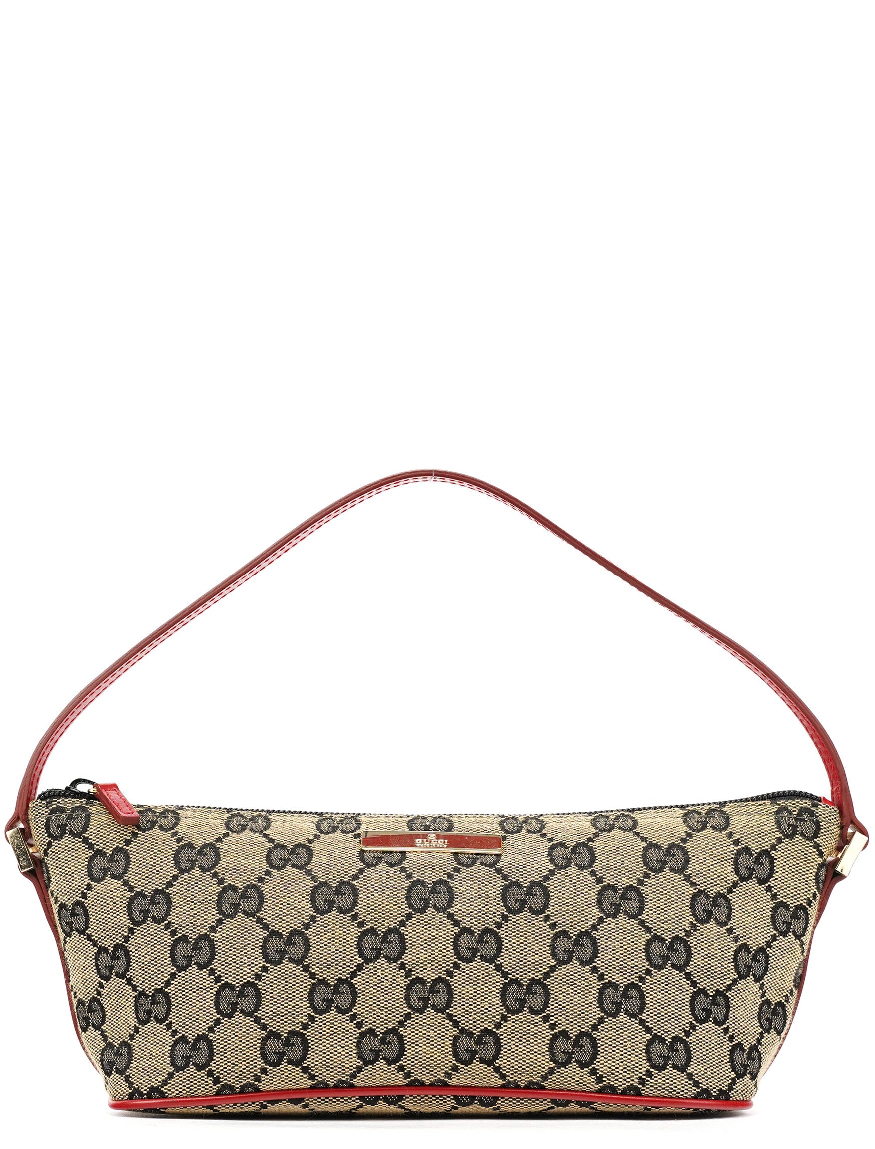 039 1103 Beige Red GG Boat Pochette