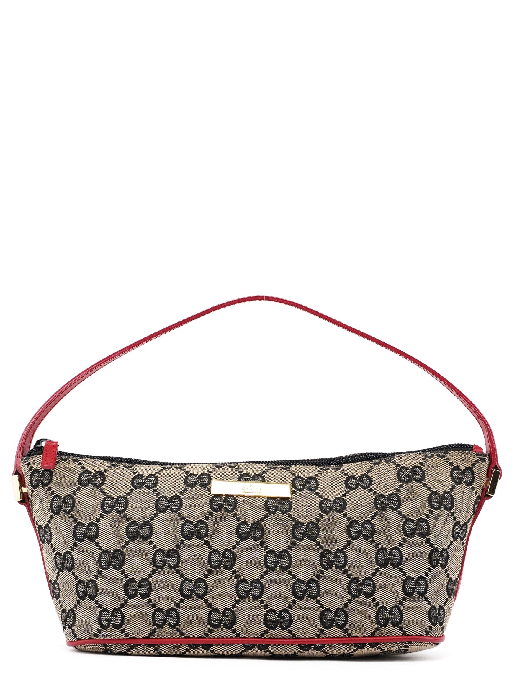 039 1103 Beige Red GG Boat Pochette