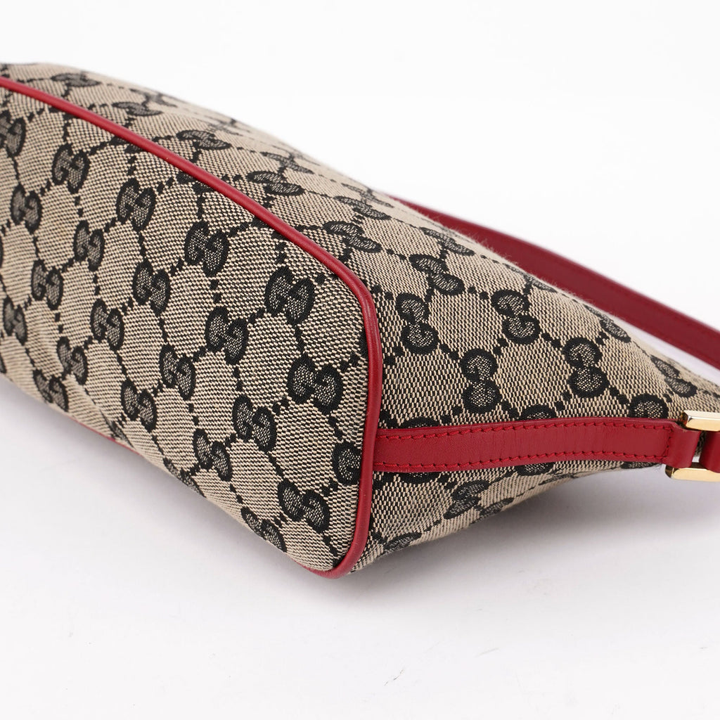 039 1103 Beige Red GG Boat Pochette