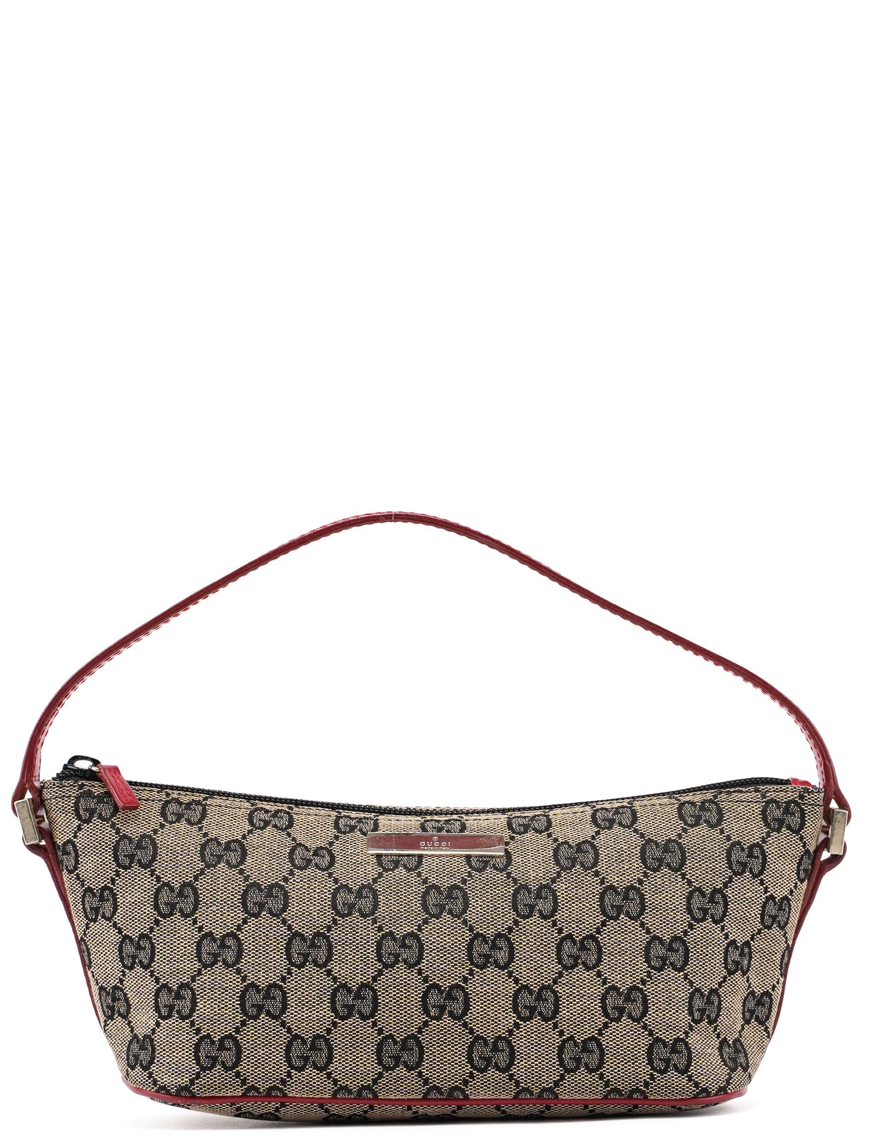 039 1103 Beige Red GG Boat Pochette