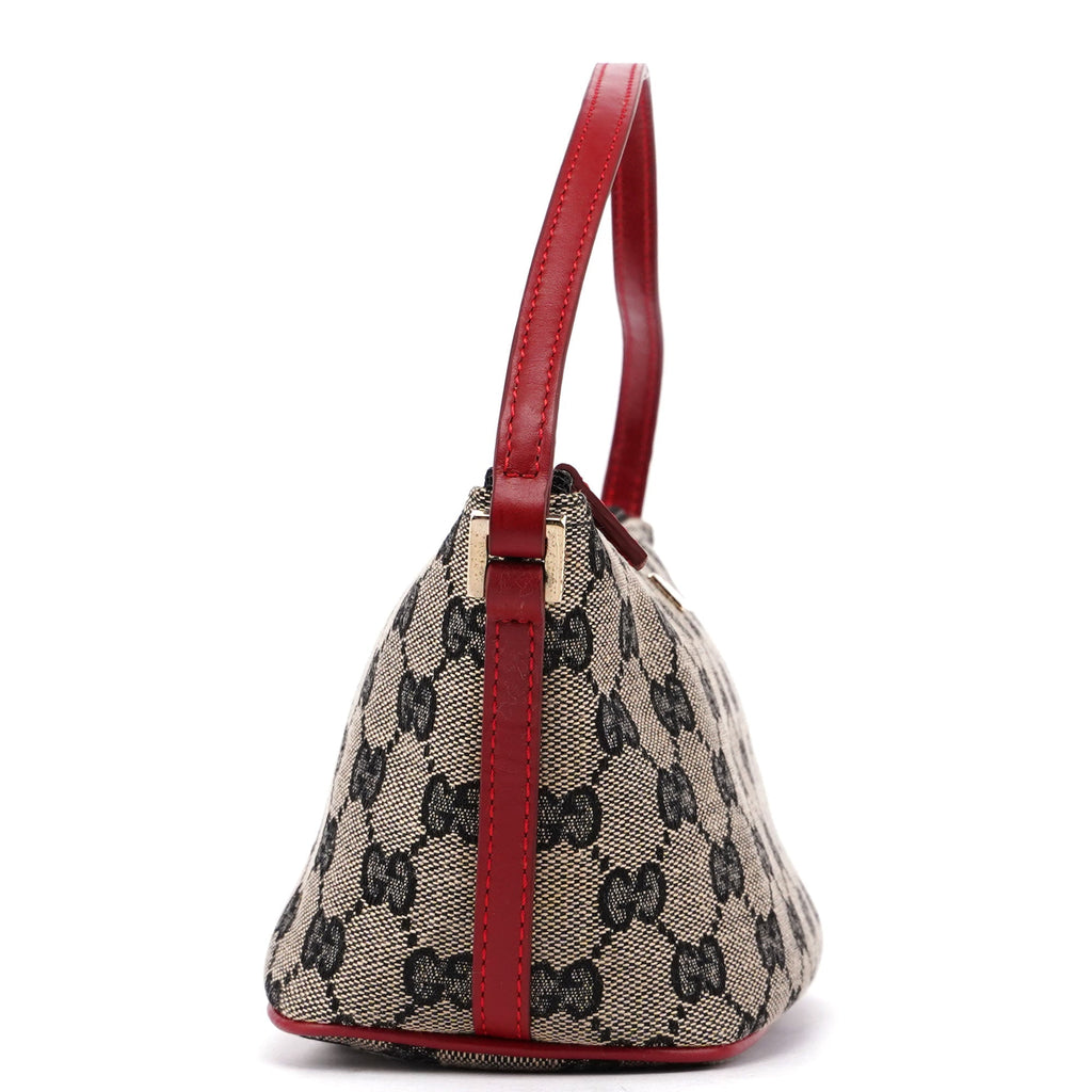039 1103 Beige Red GG Boat Pochette