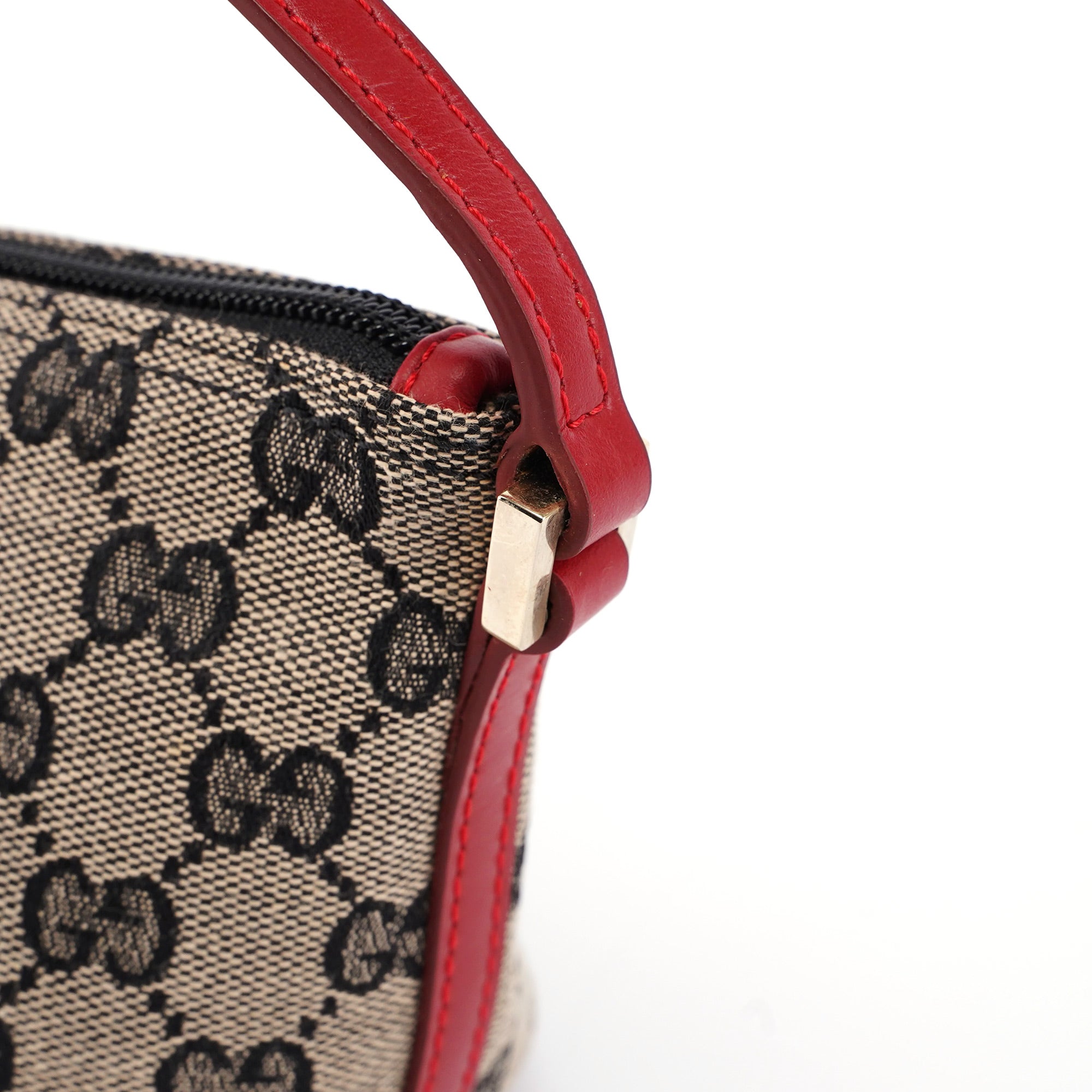 039 1103 Beige Red GG Boat Pochette