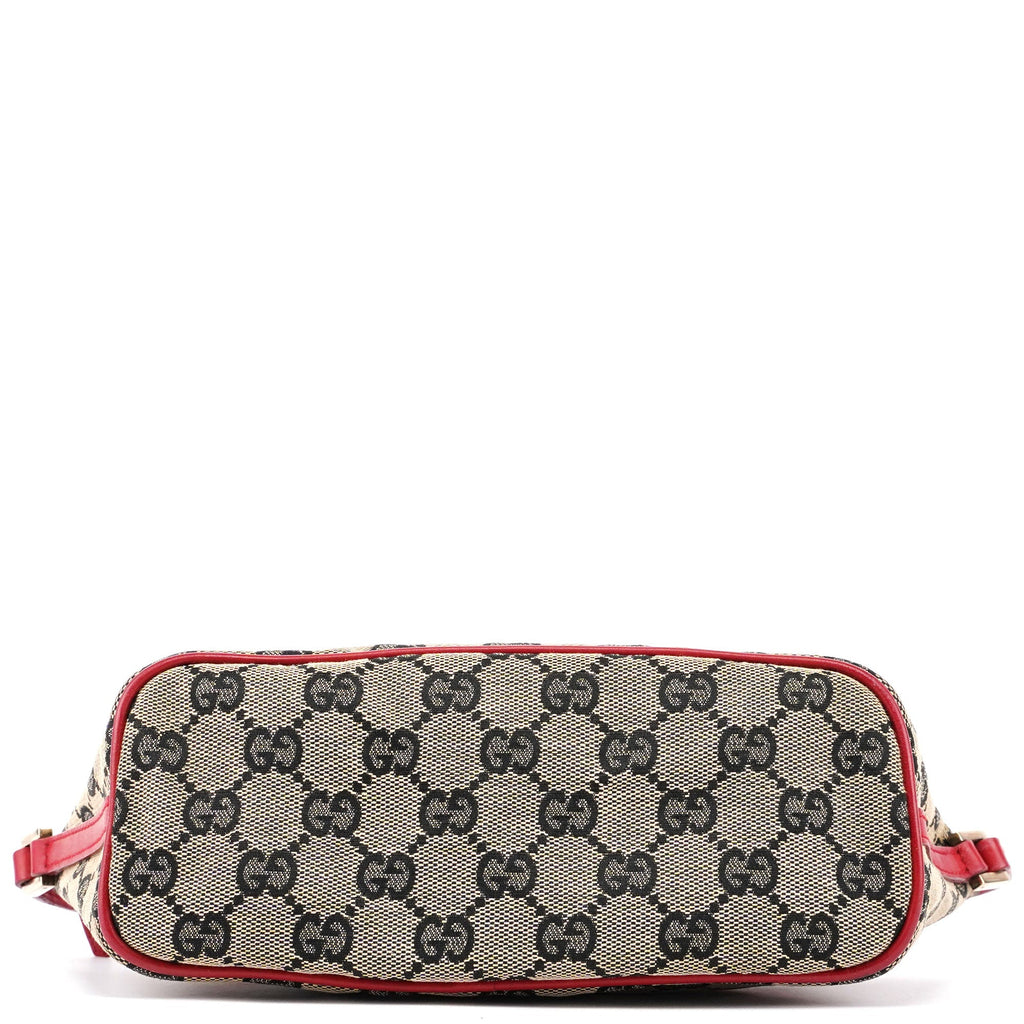 039 1103 Beige Red GG Boat Pochette