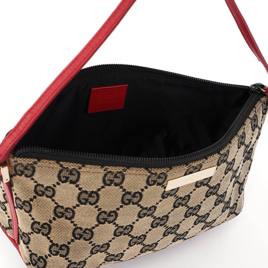 039 1103 Beige Red GG Boat Pochette