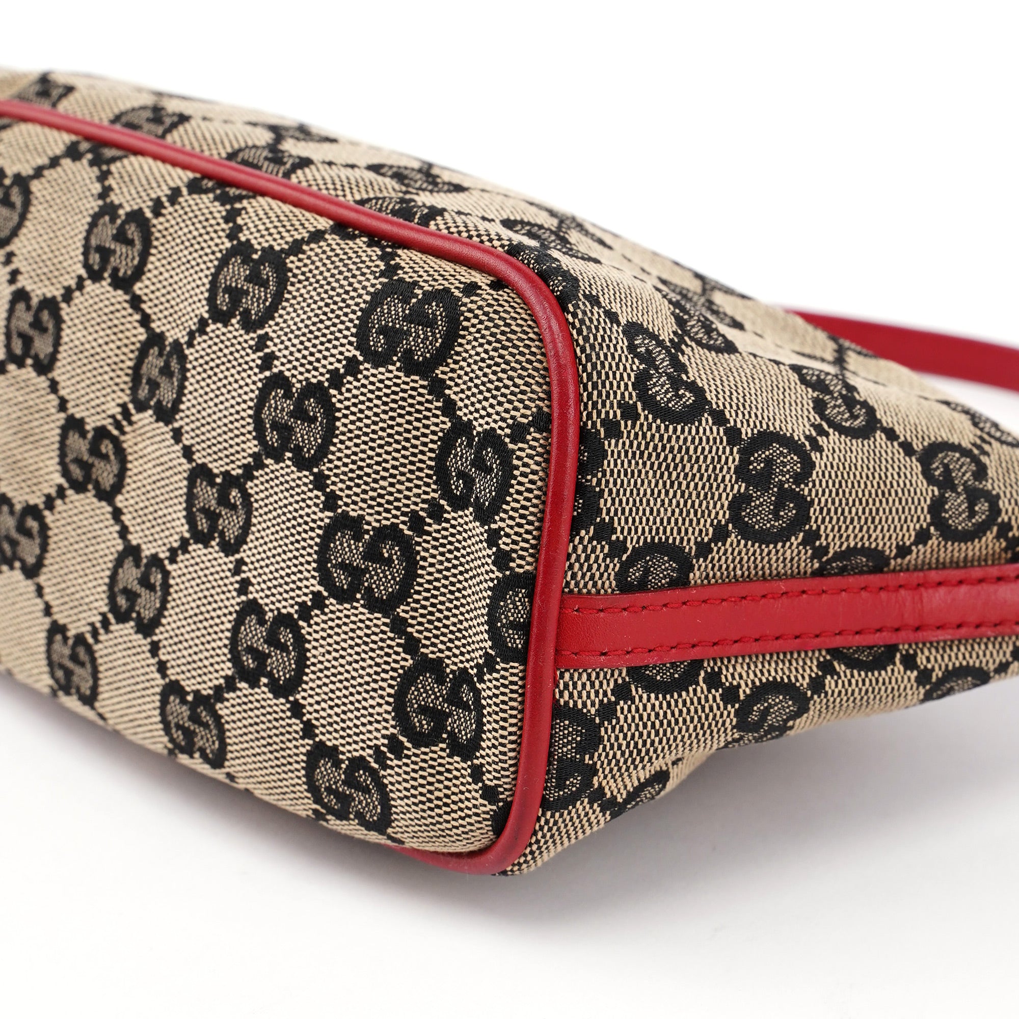 039 1103 Beige Red GG Boat Pochette