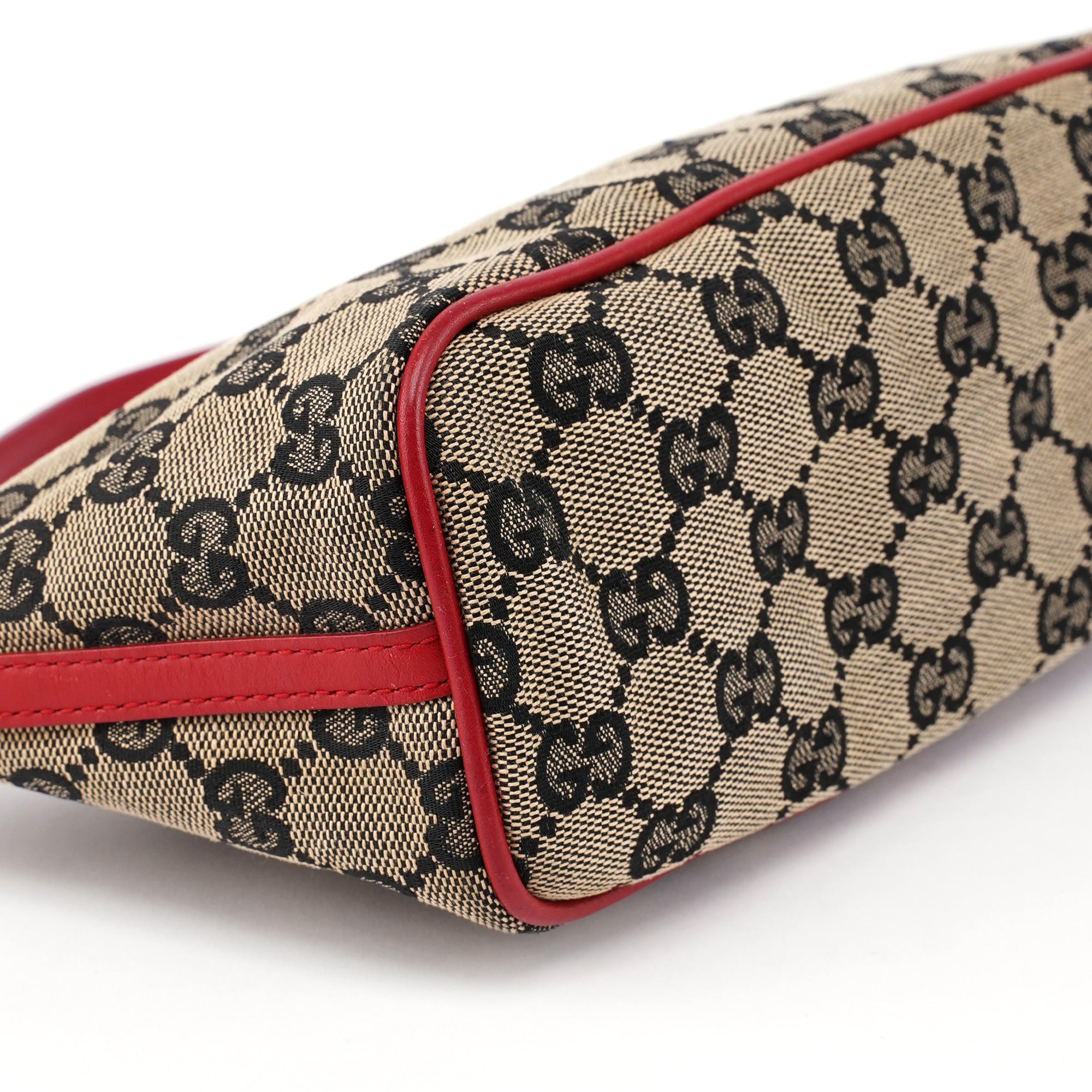 039 1103 Beige Red GG Boat Pochette