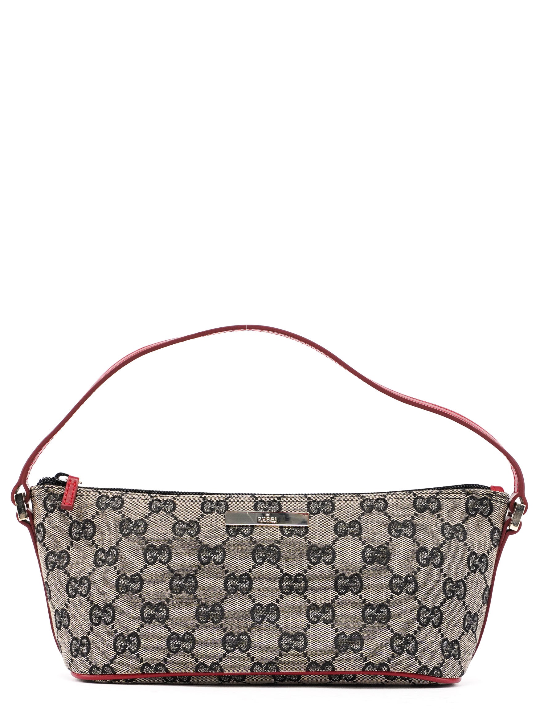 039 1103 Beige Red GG Boat Pochette