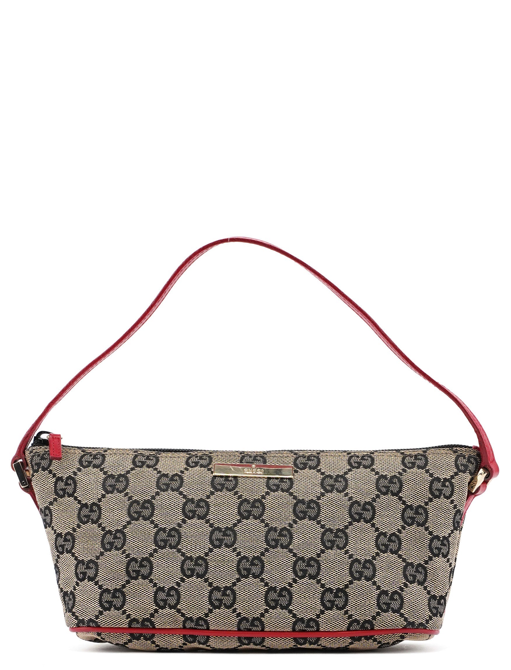 039 1103 Beige Red GG Boat Pochette