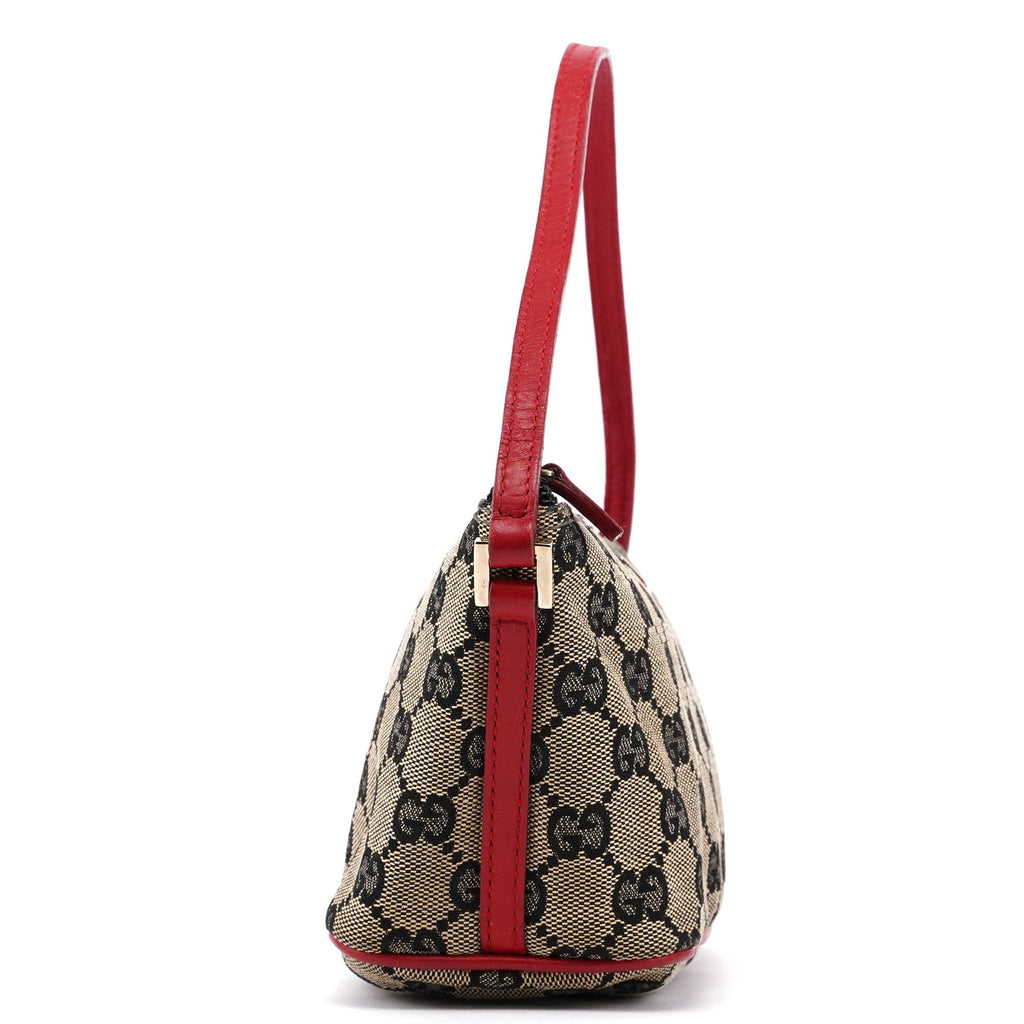 039 1103 Beige Red GG Boat Pochette