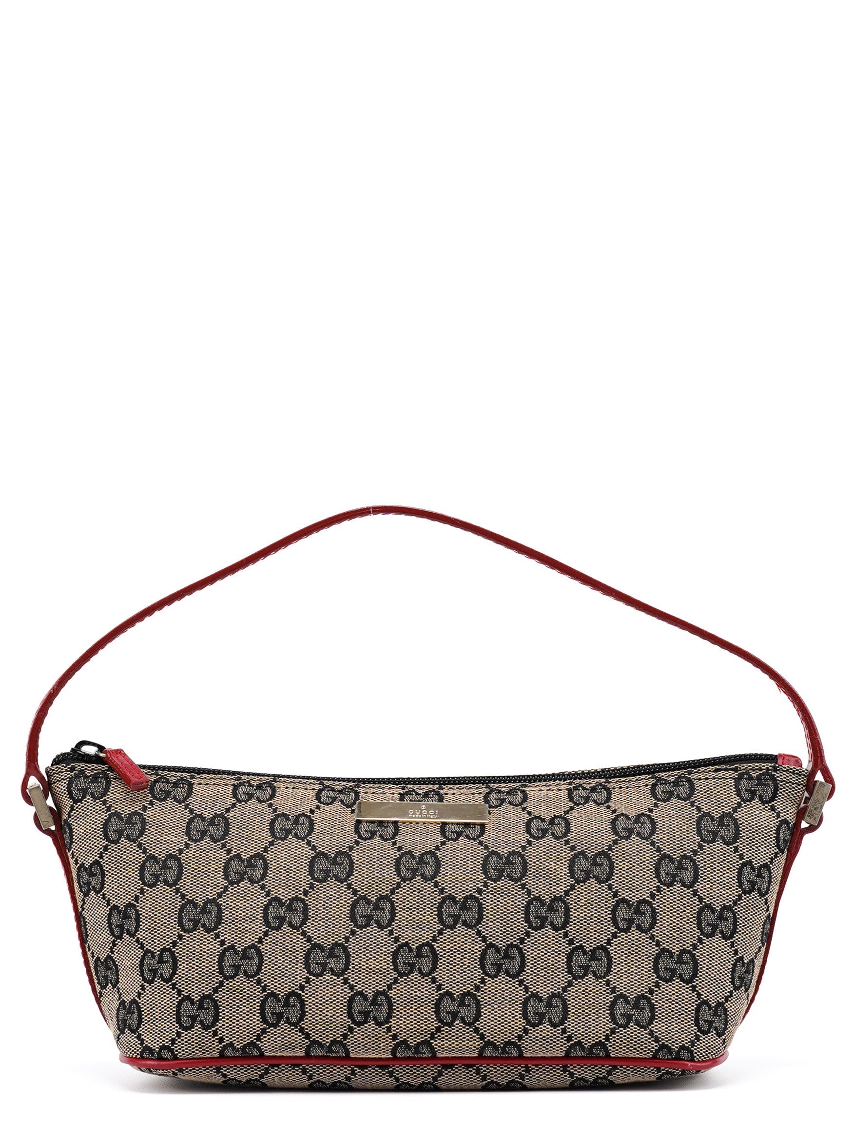 039 1103 Beige Red GG Boat Pochette