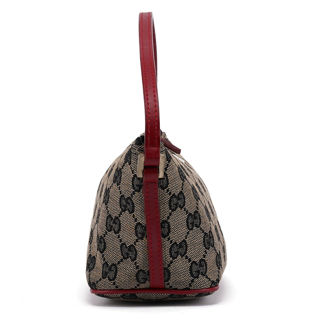 039 1103 Beige Red GG Boat Pochette