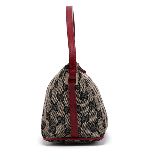 039 1103 Beige Red GG Boat Pochette