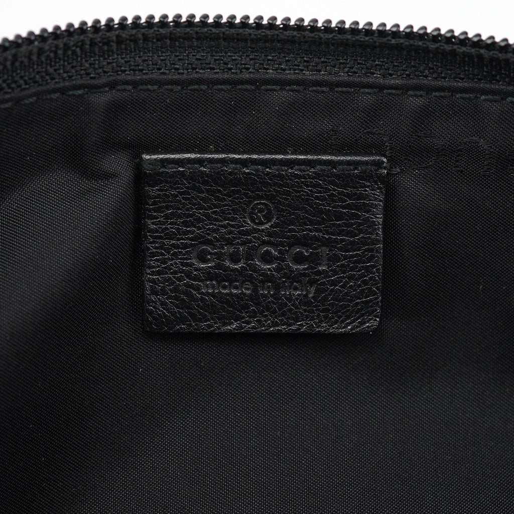 039 1103 Black Calfskin Boat Pochette