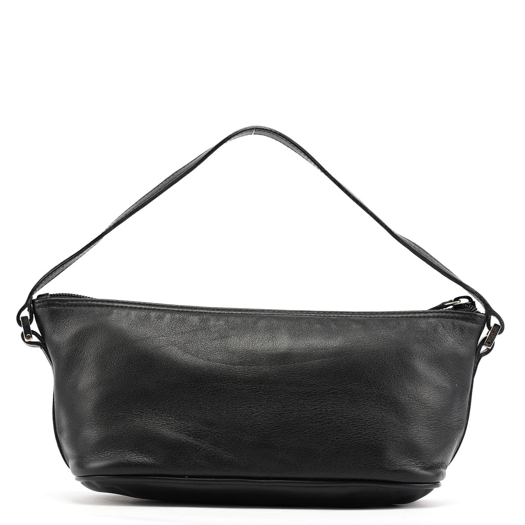 039 1103 Black Calfskin Boat Pochette