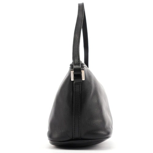 039 1103 Black Calfskin Boat Pochette