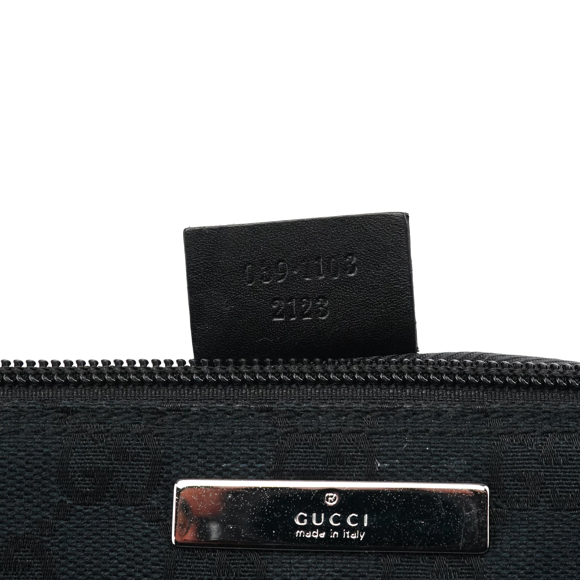 039 1103 Black GG Boat Pochette