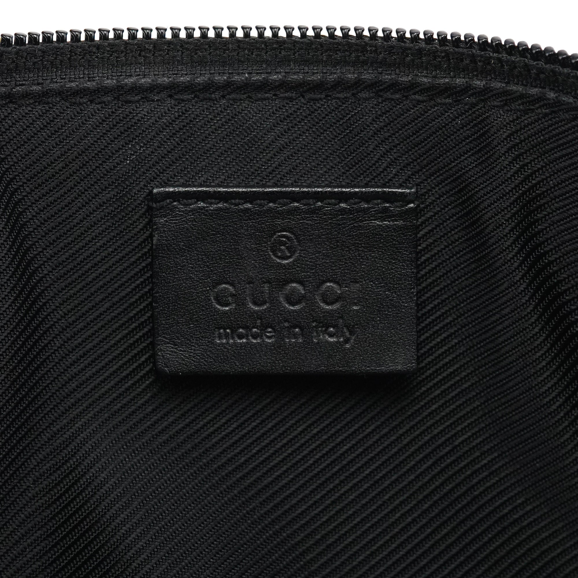 039 1103 Black GG Boat Pochette