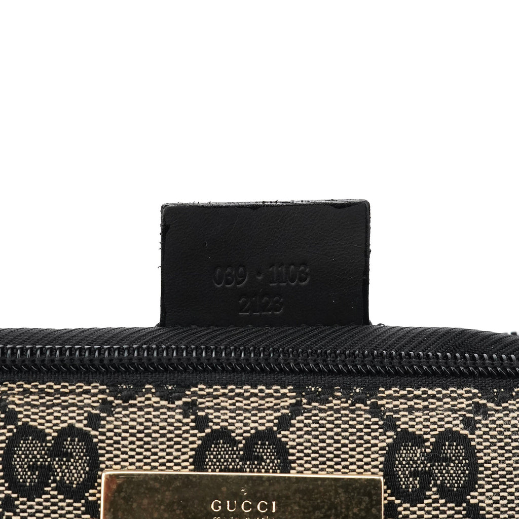 039 1103 Grey Black GG Boat Pochette