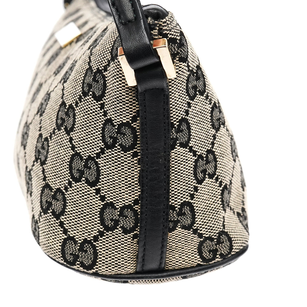 039 1103 Grey Black GG Boat Pochette