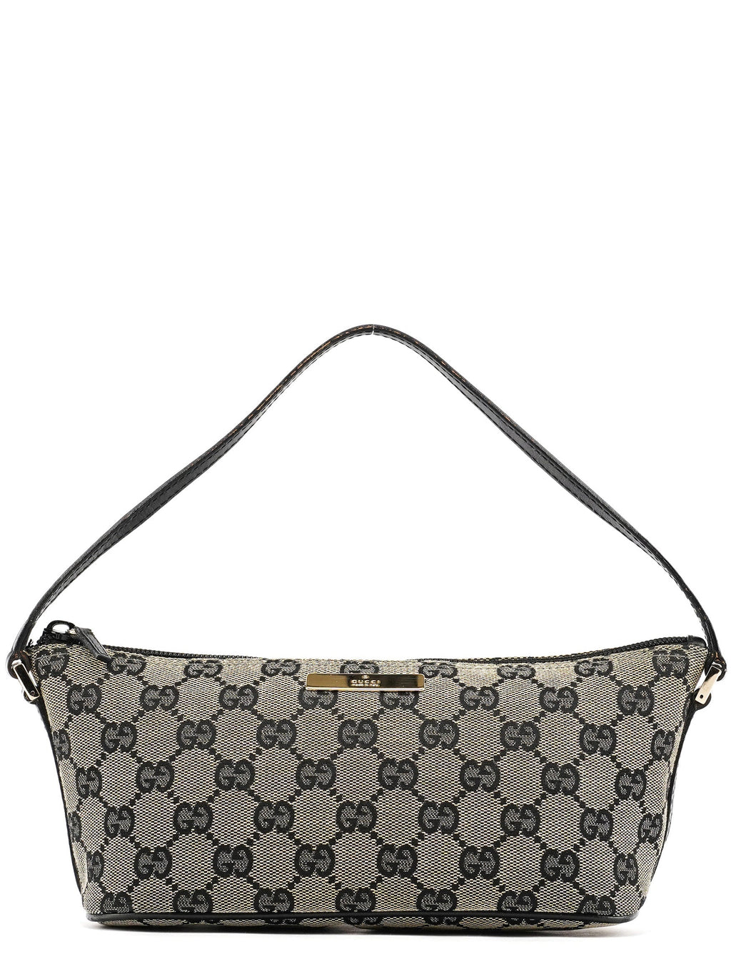 039 1103 Grey Black GG Boat Pochette