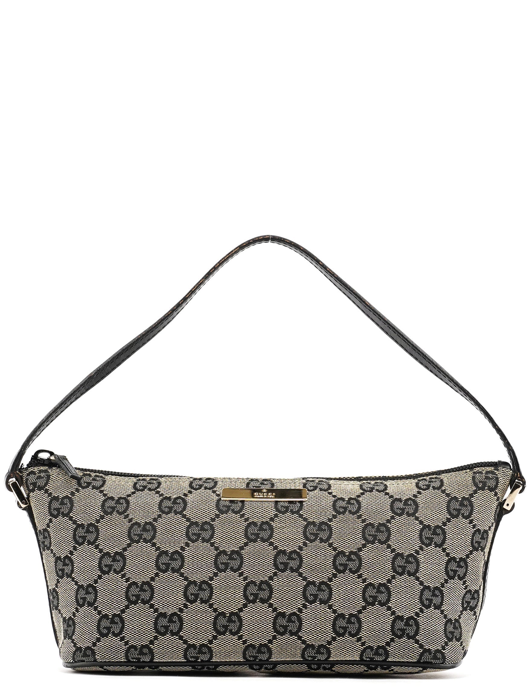 039 1103 Grey Black GG Boat Pochette
