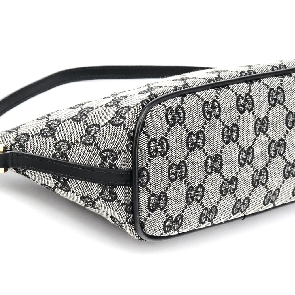 039 1103 Grey Black GG Boat Pochette
