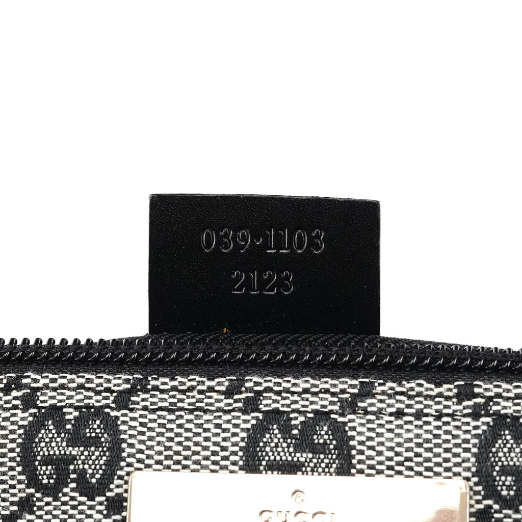 039 1103 Grey Black GG Boat Pochette