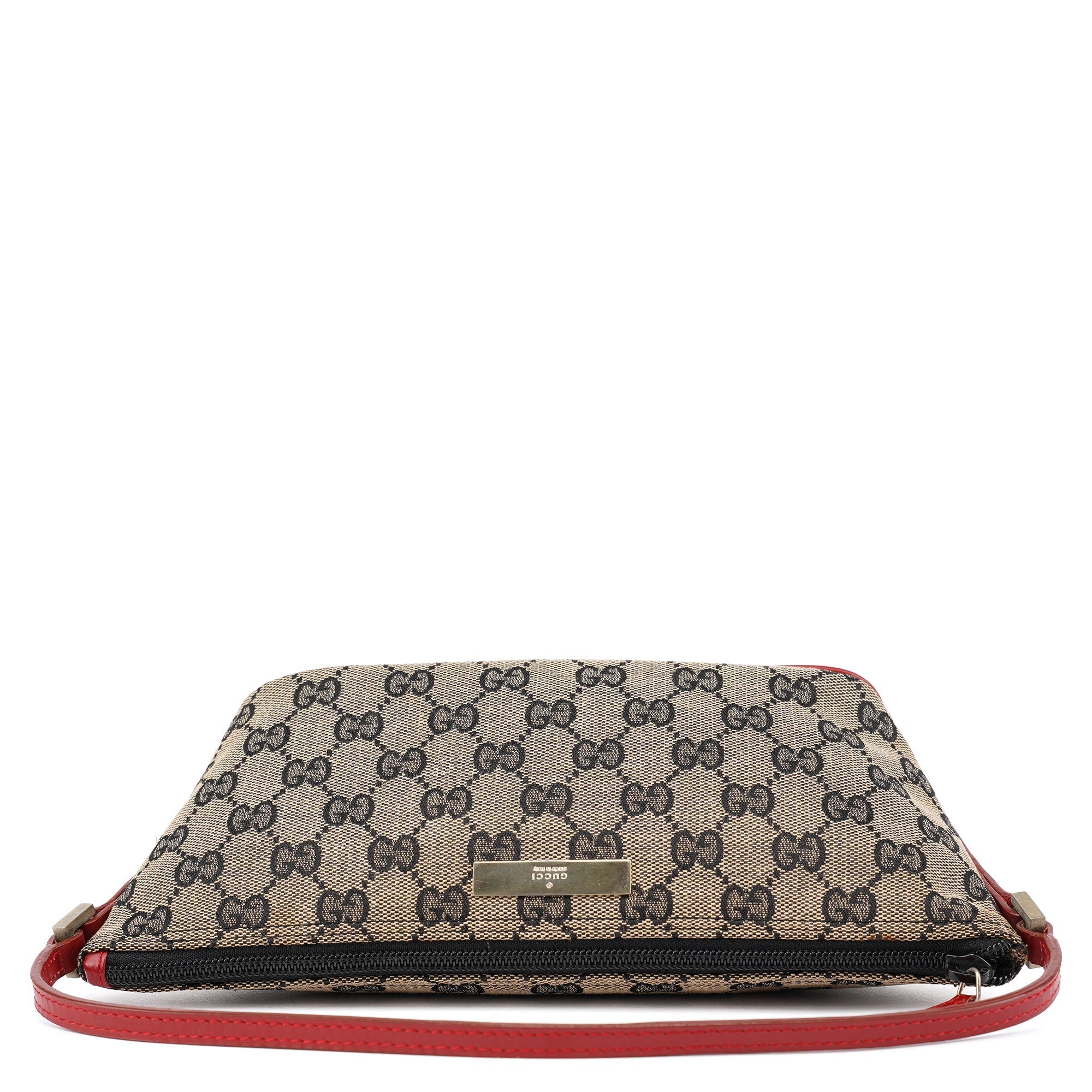 039 1103 Grey Red GG Boat Pochette