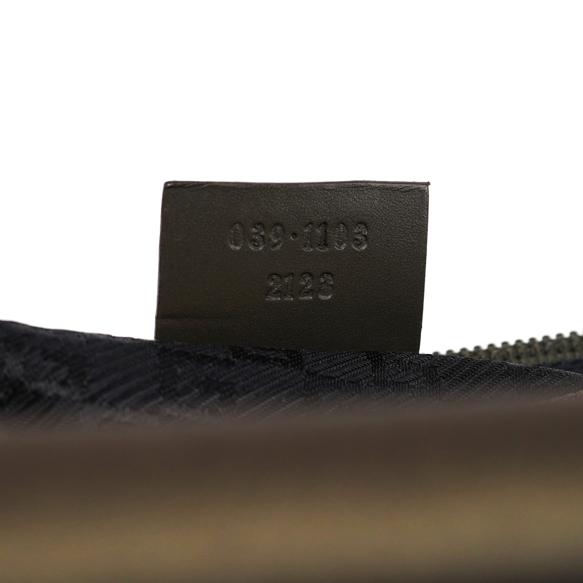 039 1103 Olive Satin Boat Pochette