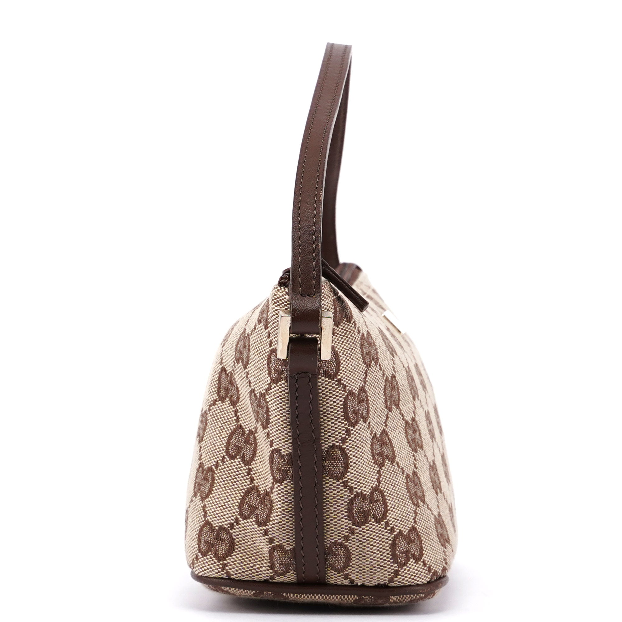 0391103 Beige Brown GG Boat Pochette
