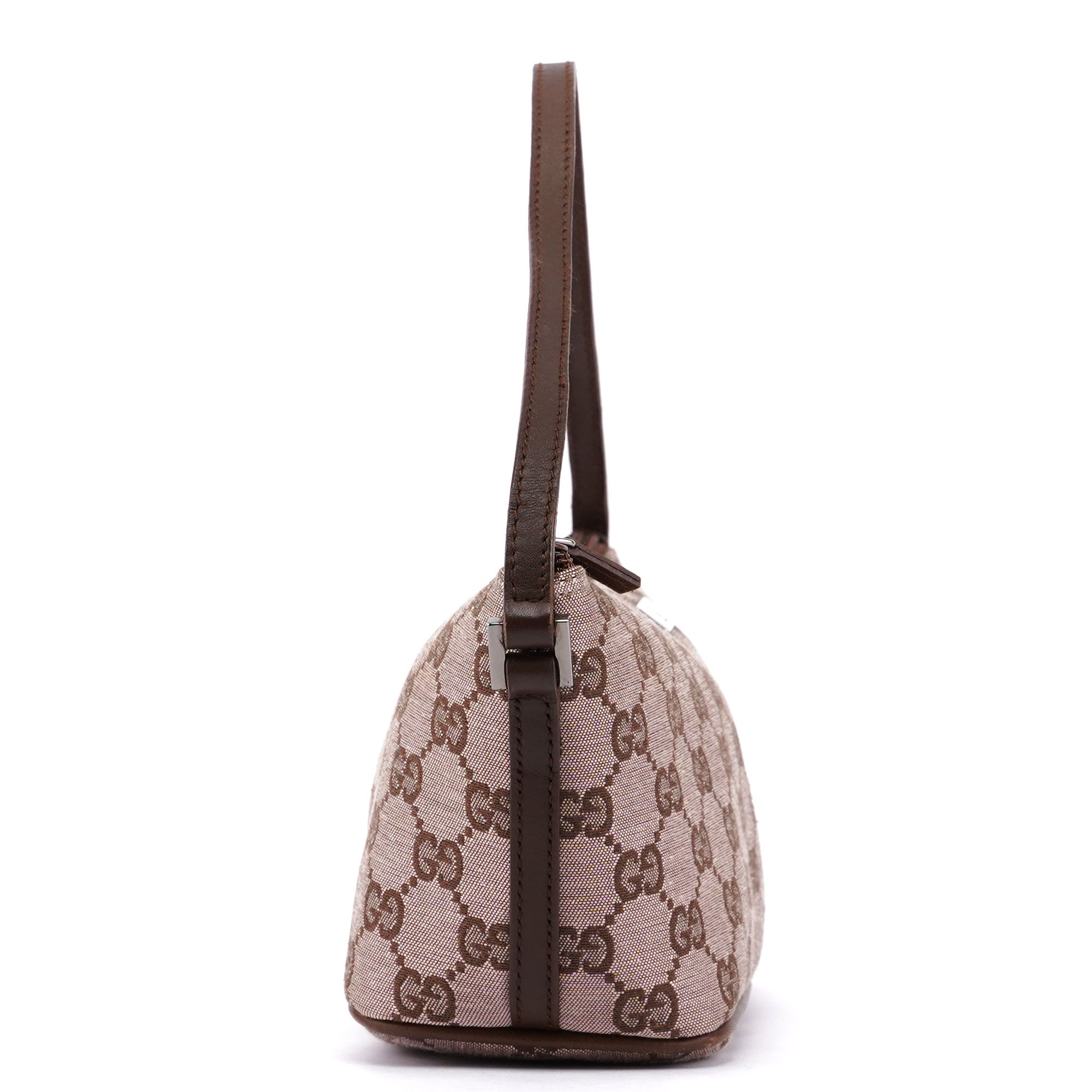 0391103 Beige Brown GG Boat Pochette