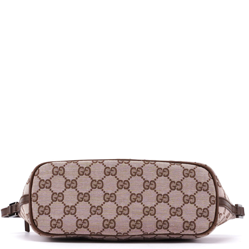 0391103 Beige Brown GG Boat Pochette