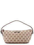 0391103 Beige Brown GG Boat Pochette