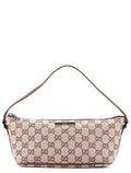 0391103 Beige Brown GG Boat Pochette