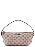0391103 Beige Brown GG Boat Pochette