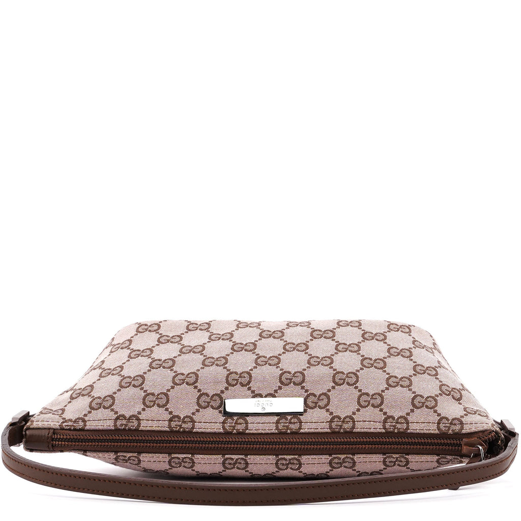 0391103 Beige Brown GG Boat Pochette