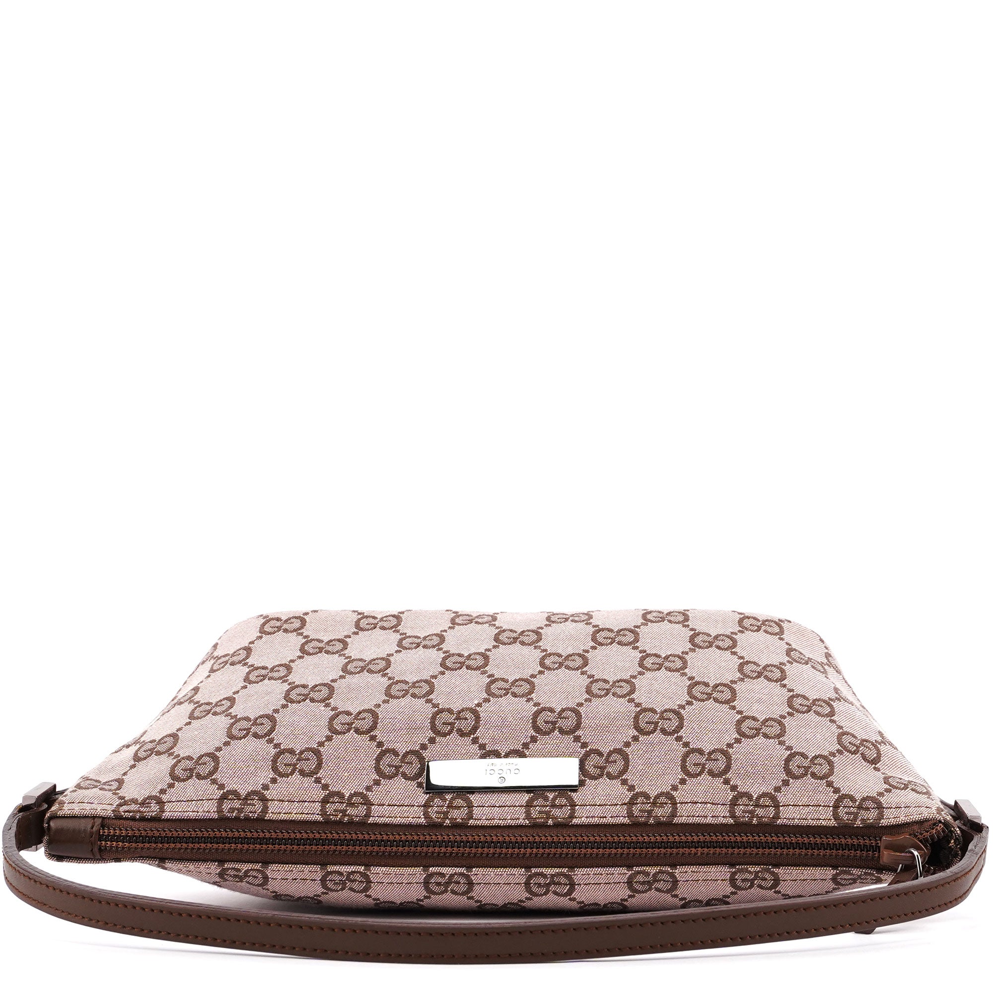 0391103 Beige Brown GG Boat Pochette