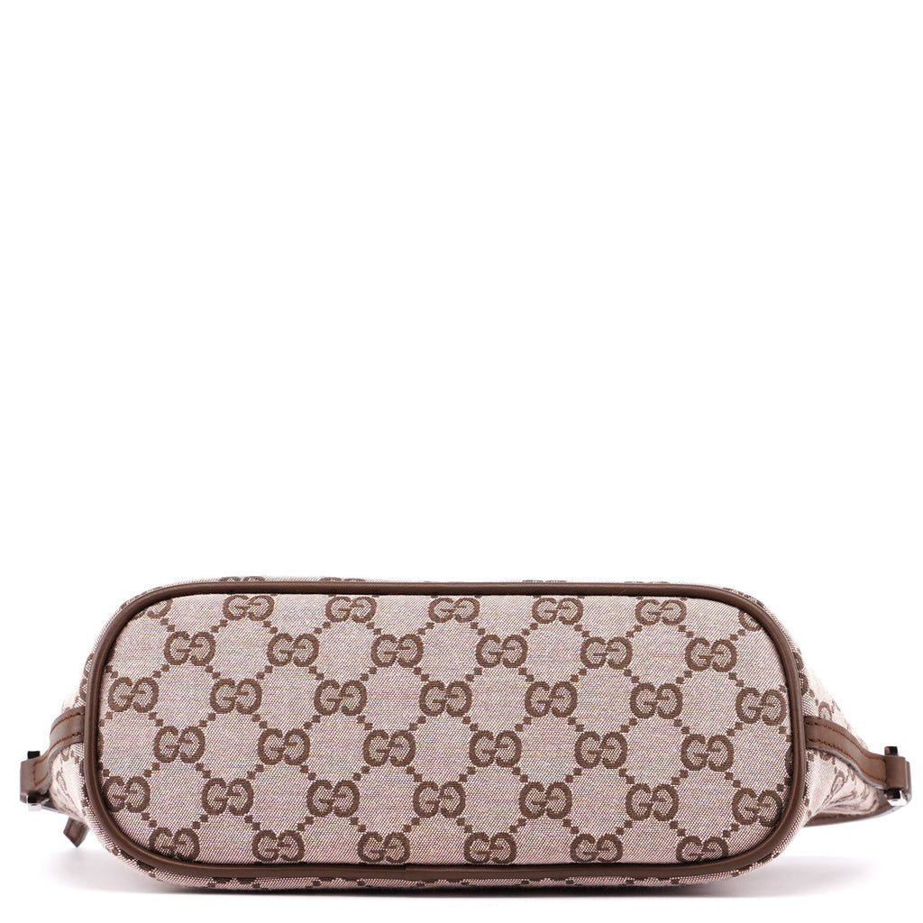 0391103 Beige Brown GG Boat Pochette