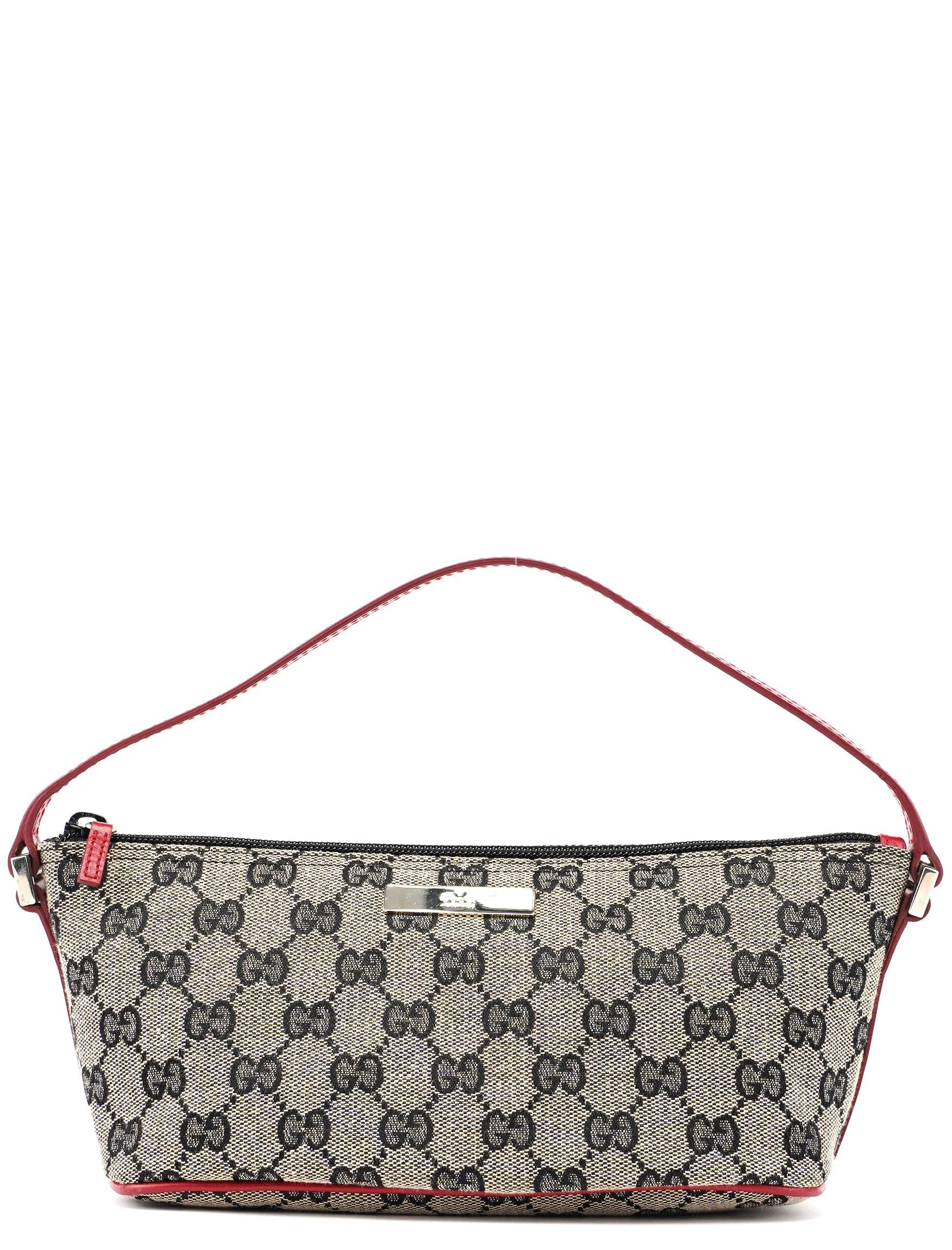 0391103 Beige Red GG Boat Pochette