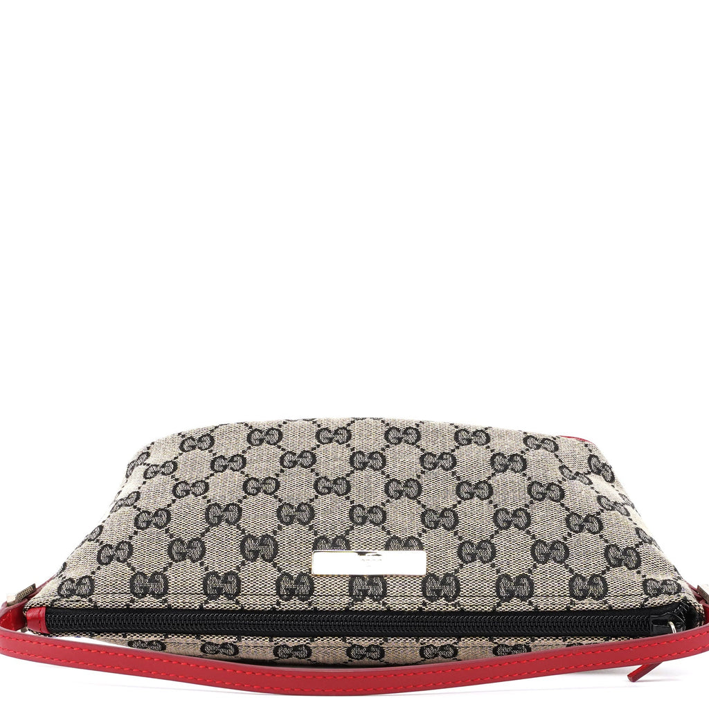 0391103 Beige Red GG Boat Pochette