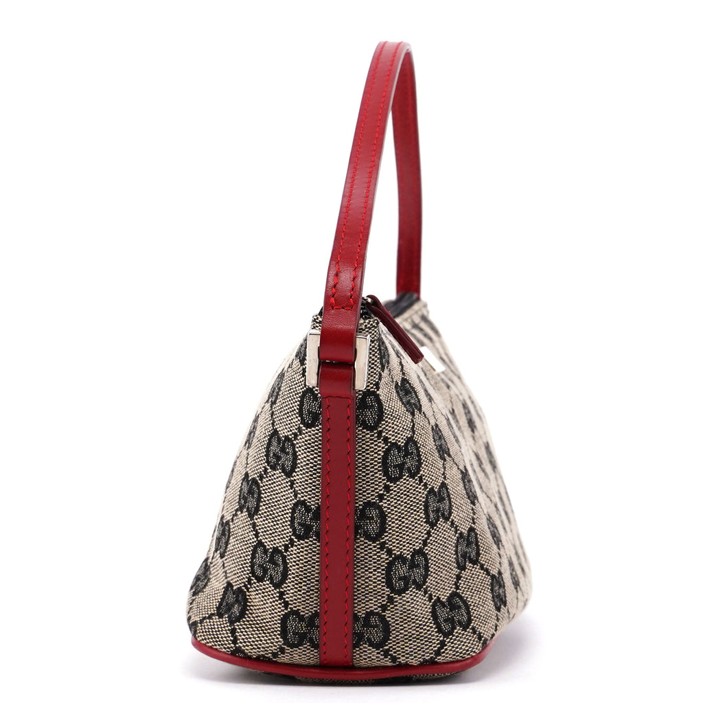 0391103 Beige Red GG Boat Pochette